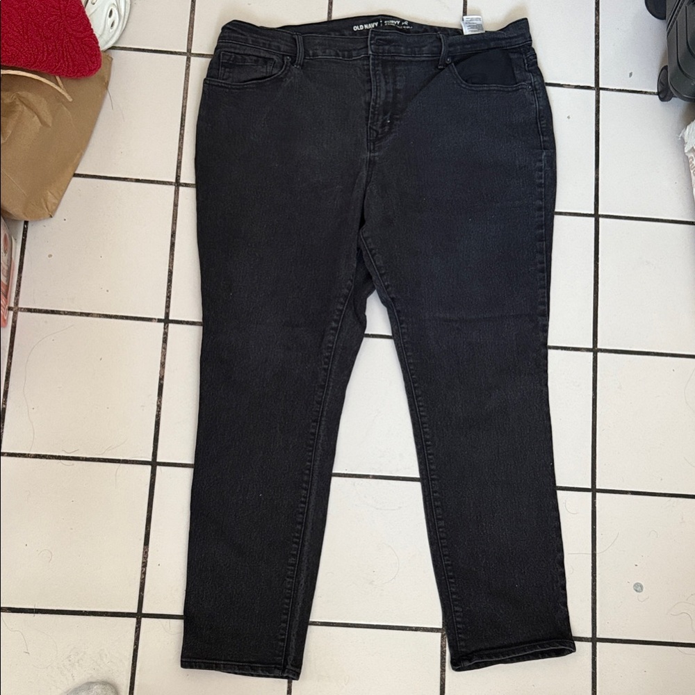 Old Navy Women's Black Skinny Jeans Size 16